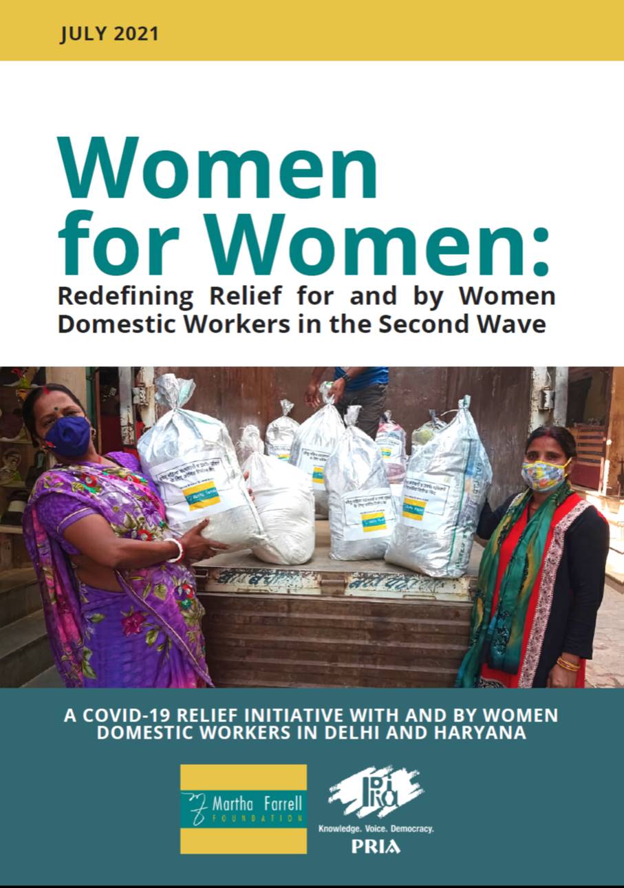 Women For Women: CoVID Relief With and For Women Domestic Workers